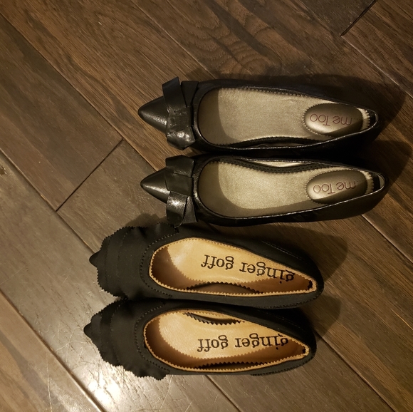Shoes - 2 pairs Black Dress Flats
